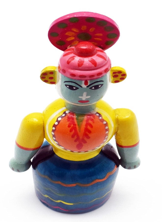 justhandmade Wooden Kathakali Doll | Kondapalli Doll | Golu Doll | Home Decor Showpiece | Gift (JHMKATHAK101) - Image 2